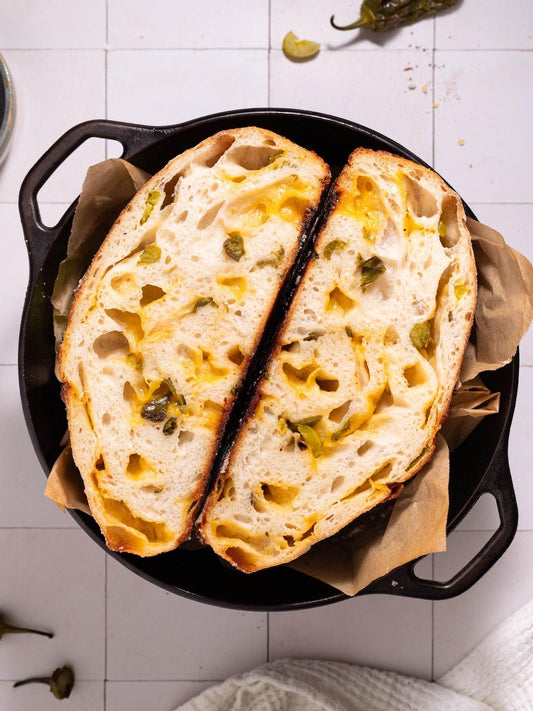 Jalapeño Cheddar Sourdough Bread